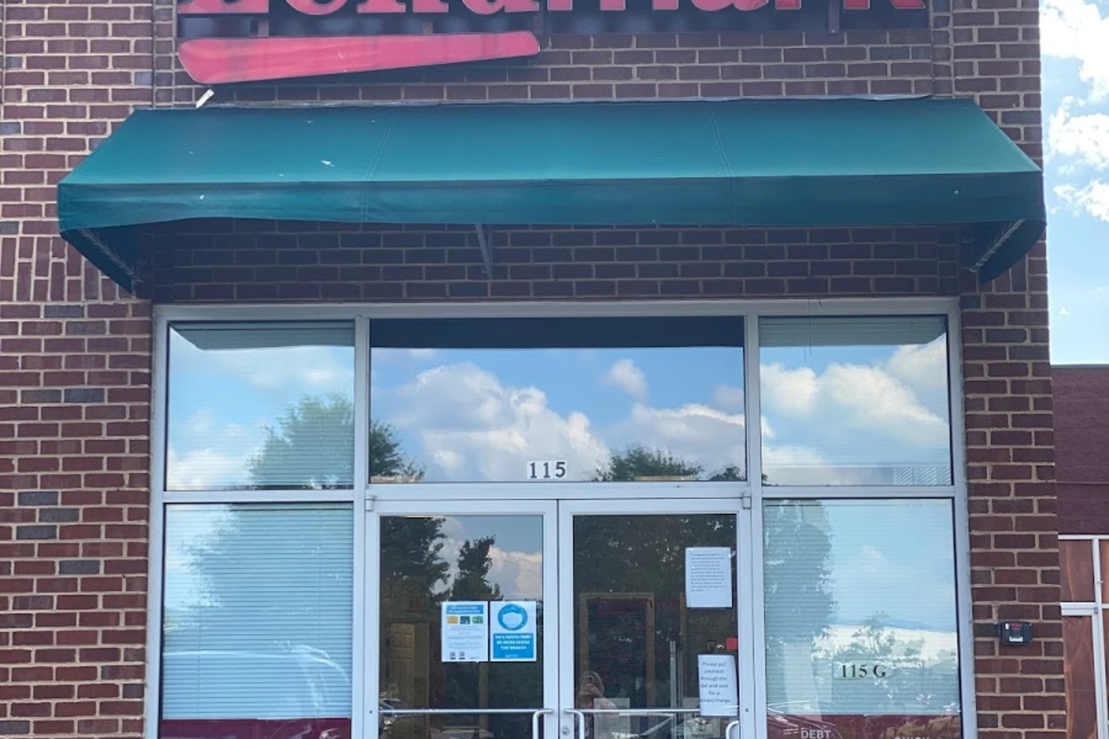 Exterior view of the branch location.