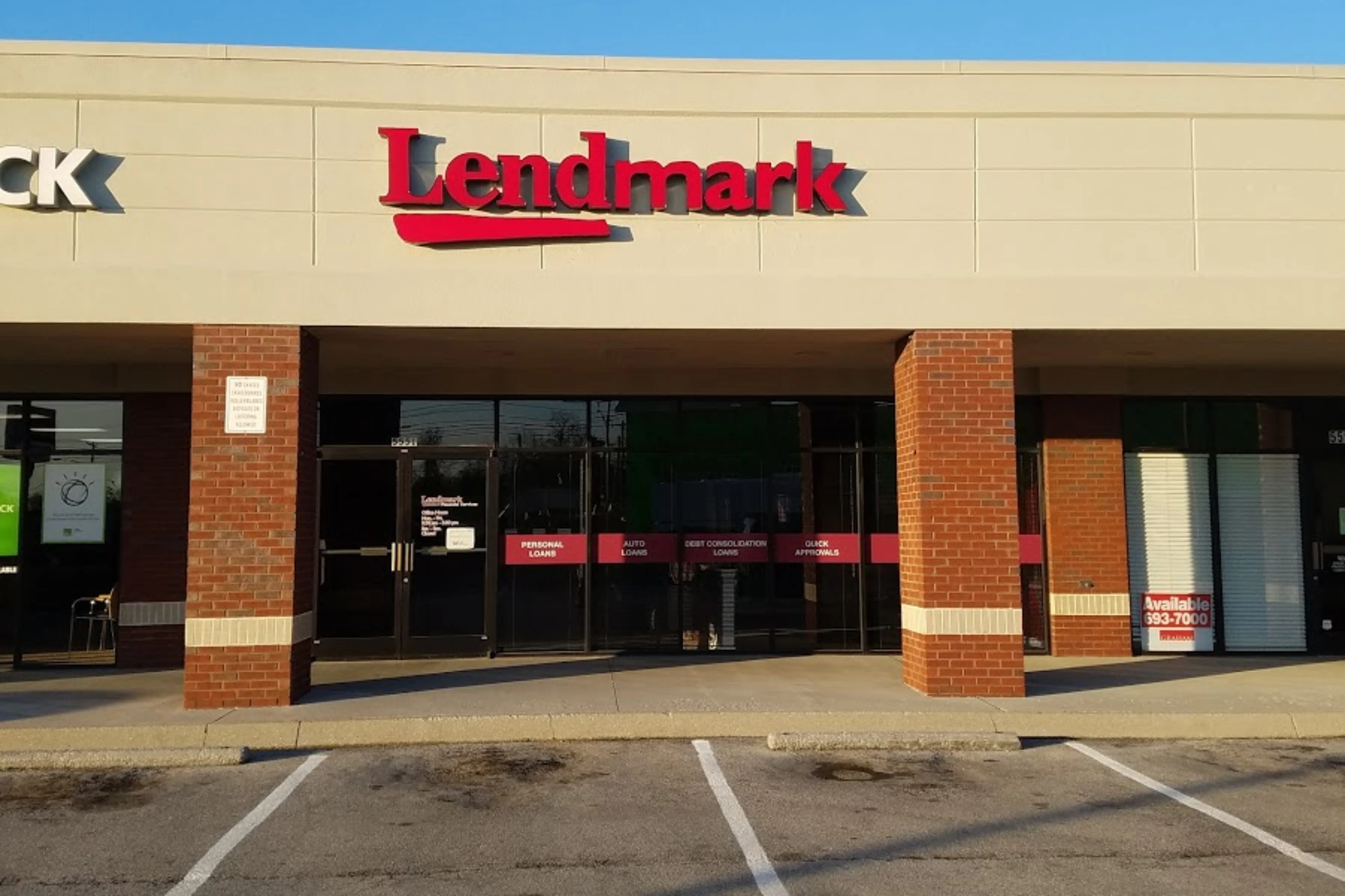 Exterior view of the branch location.