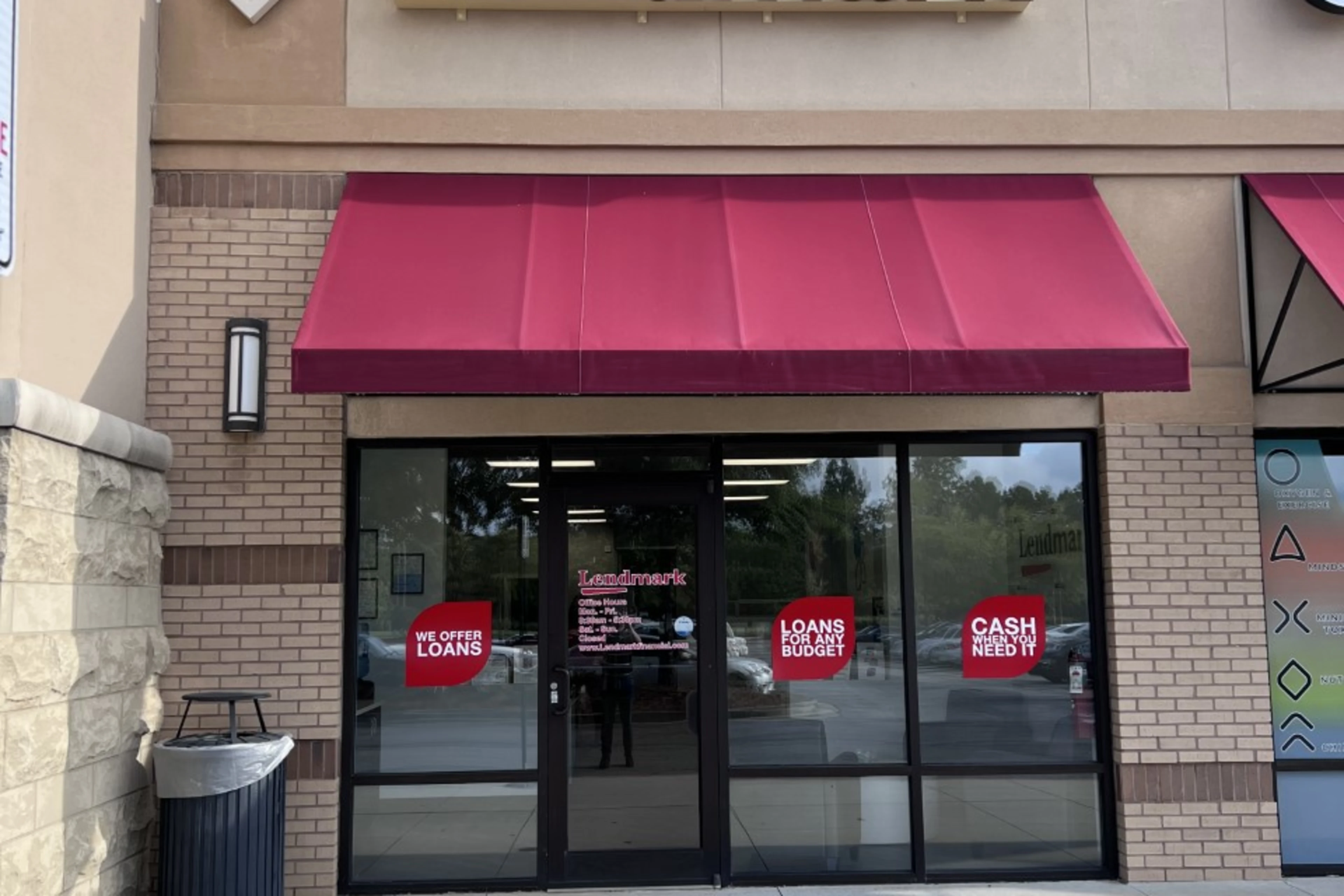 Exterior view of the branch location.