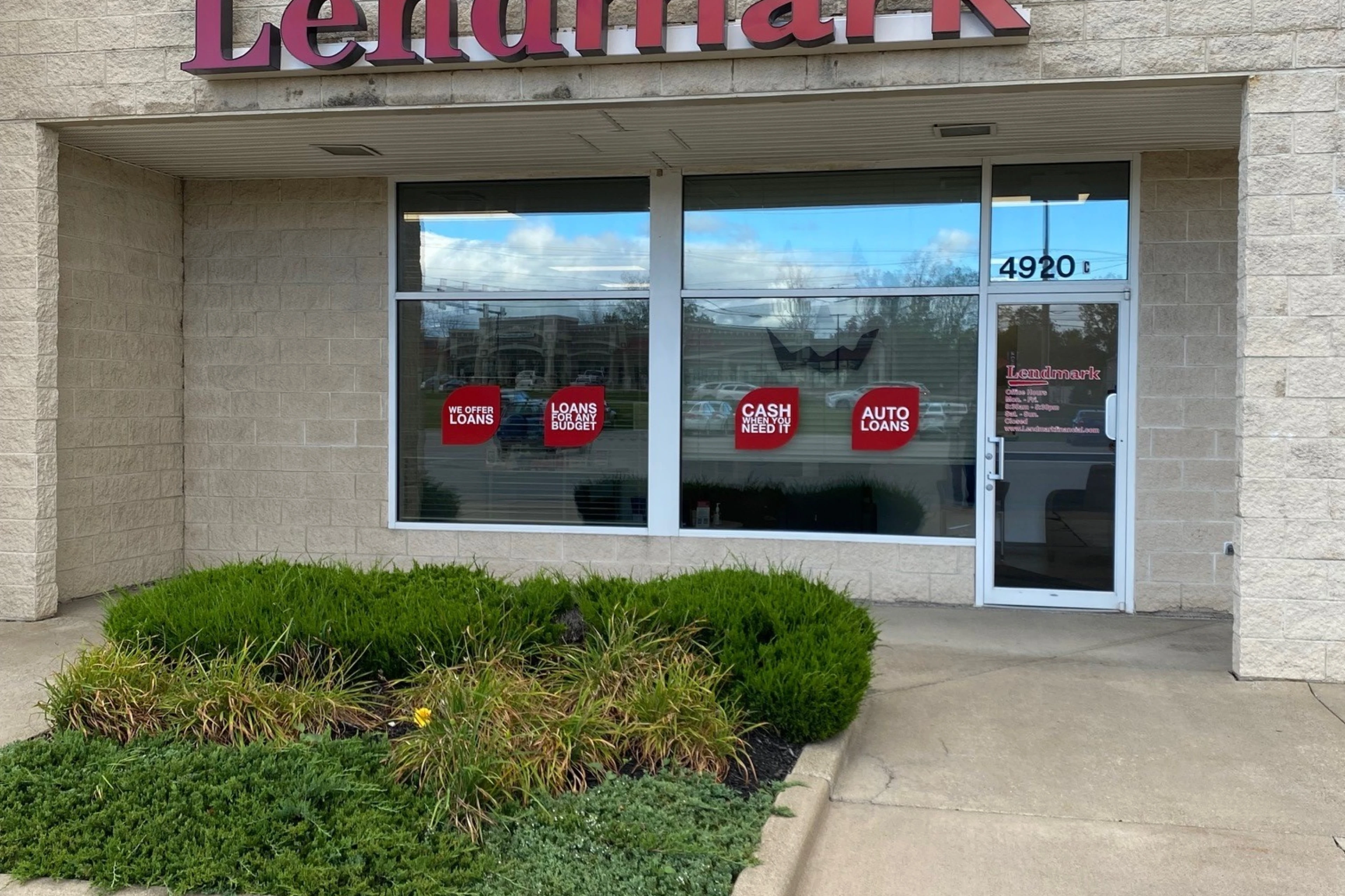 Exterior view of the branch location.