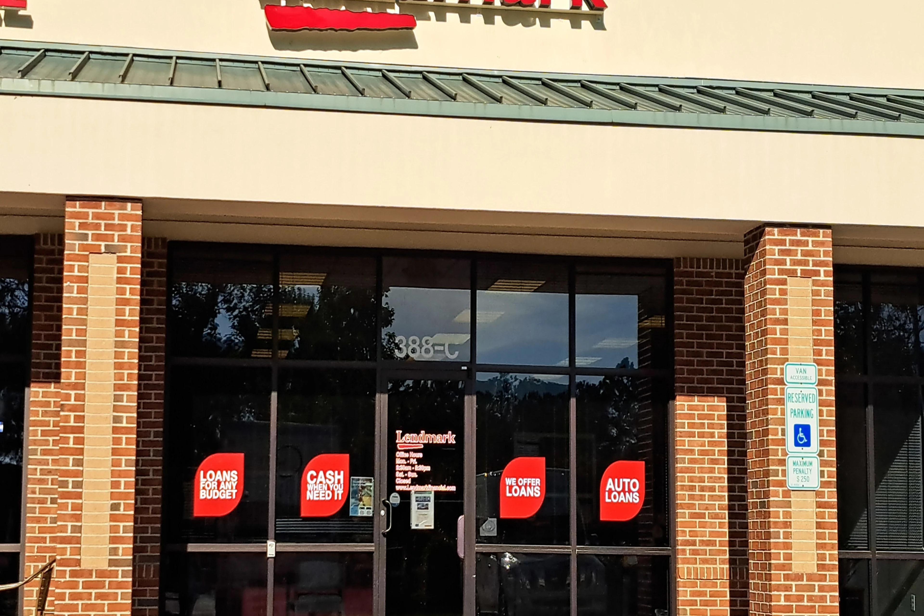 Exterior view of the branch location.