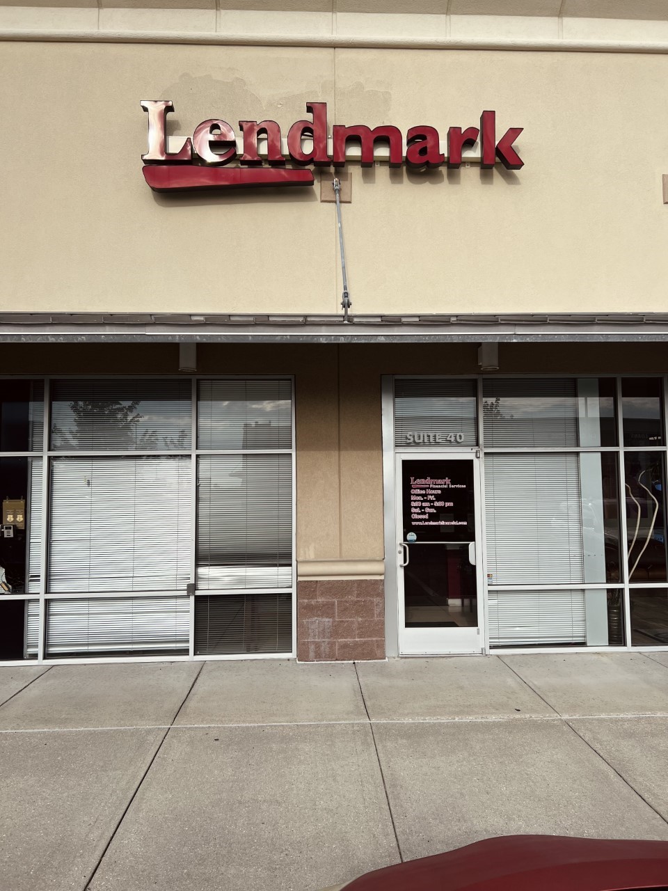 Exterior view of the branch location.
