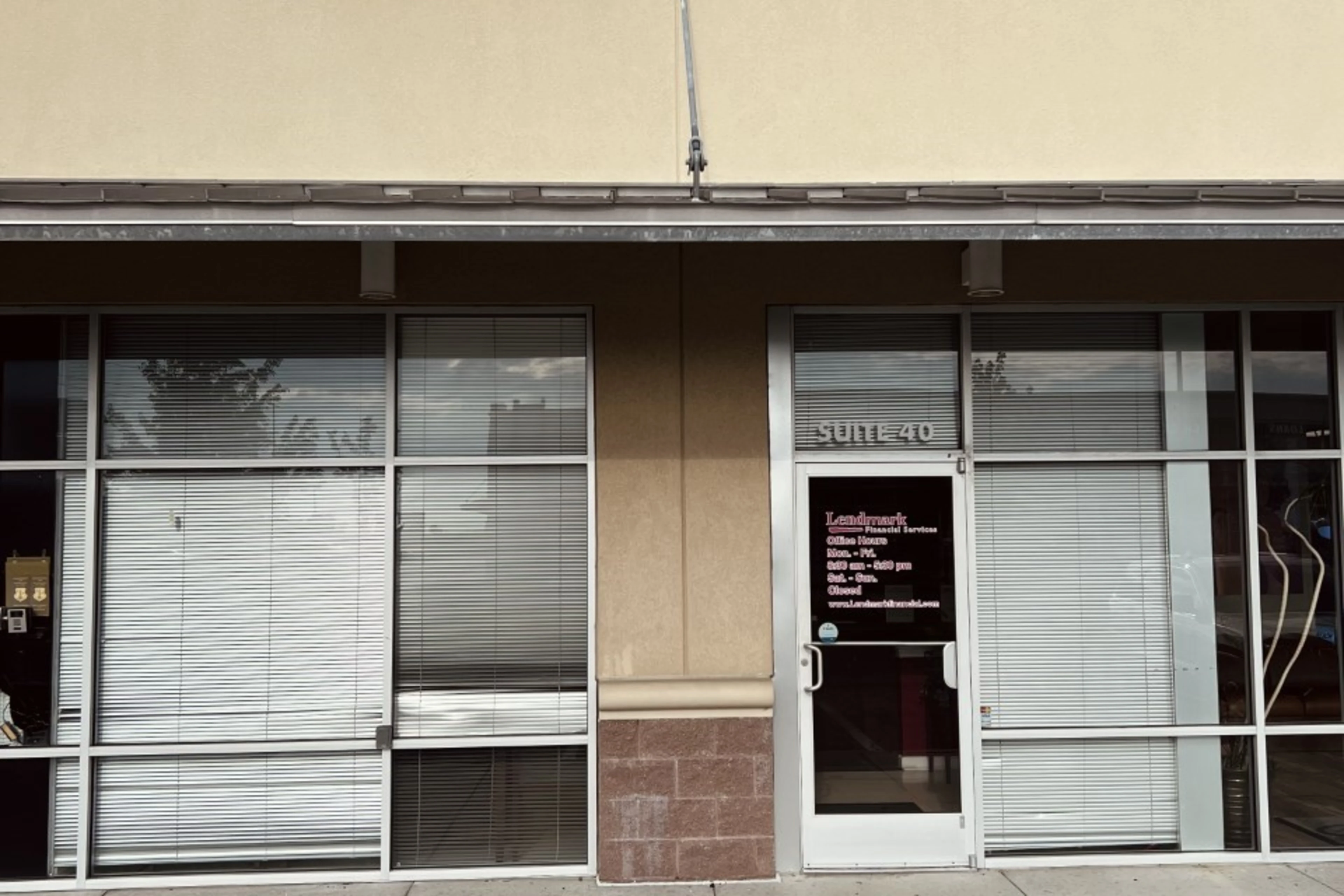 Exterior view of the branch location.