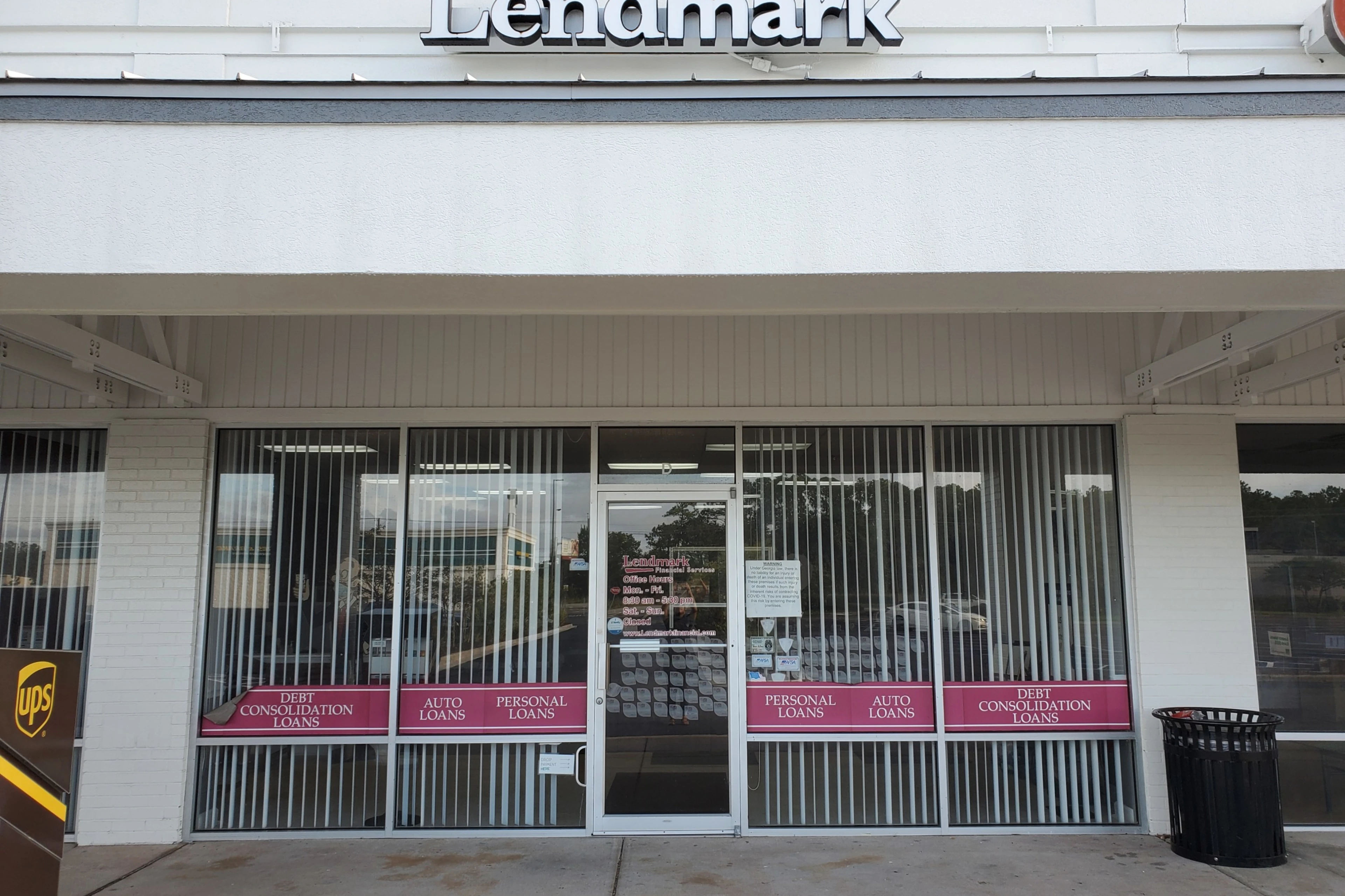 Exterior view of the branch location.