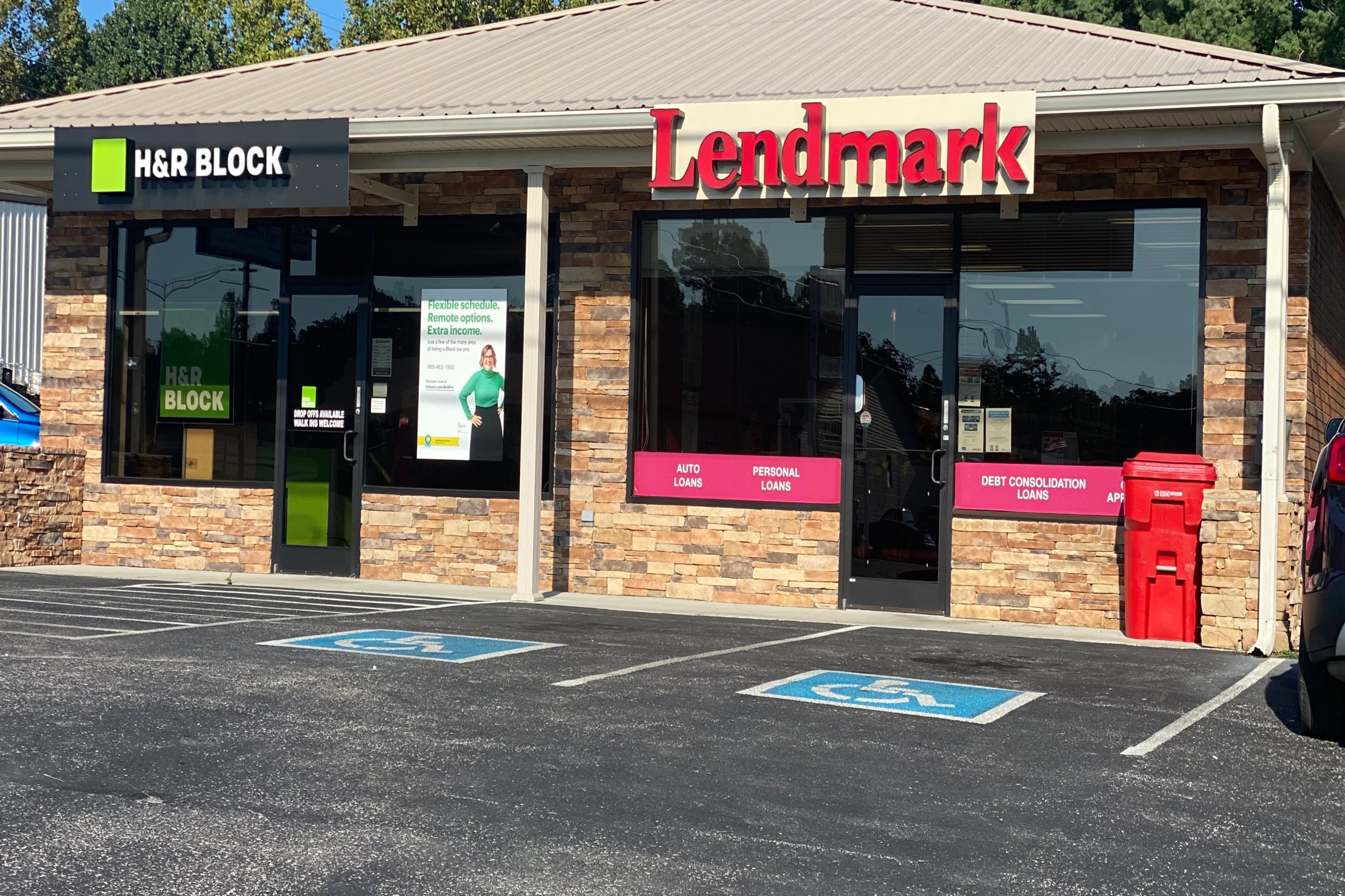 Exterior view of the branch location.