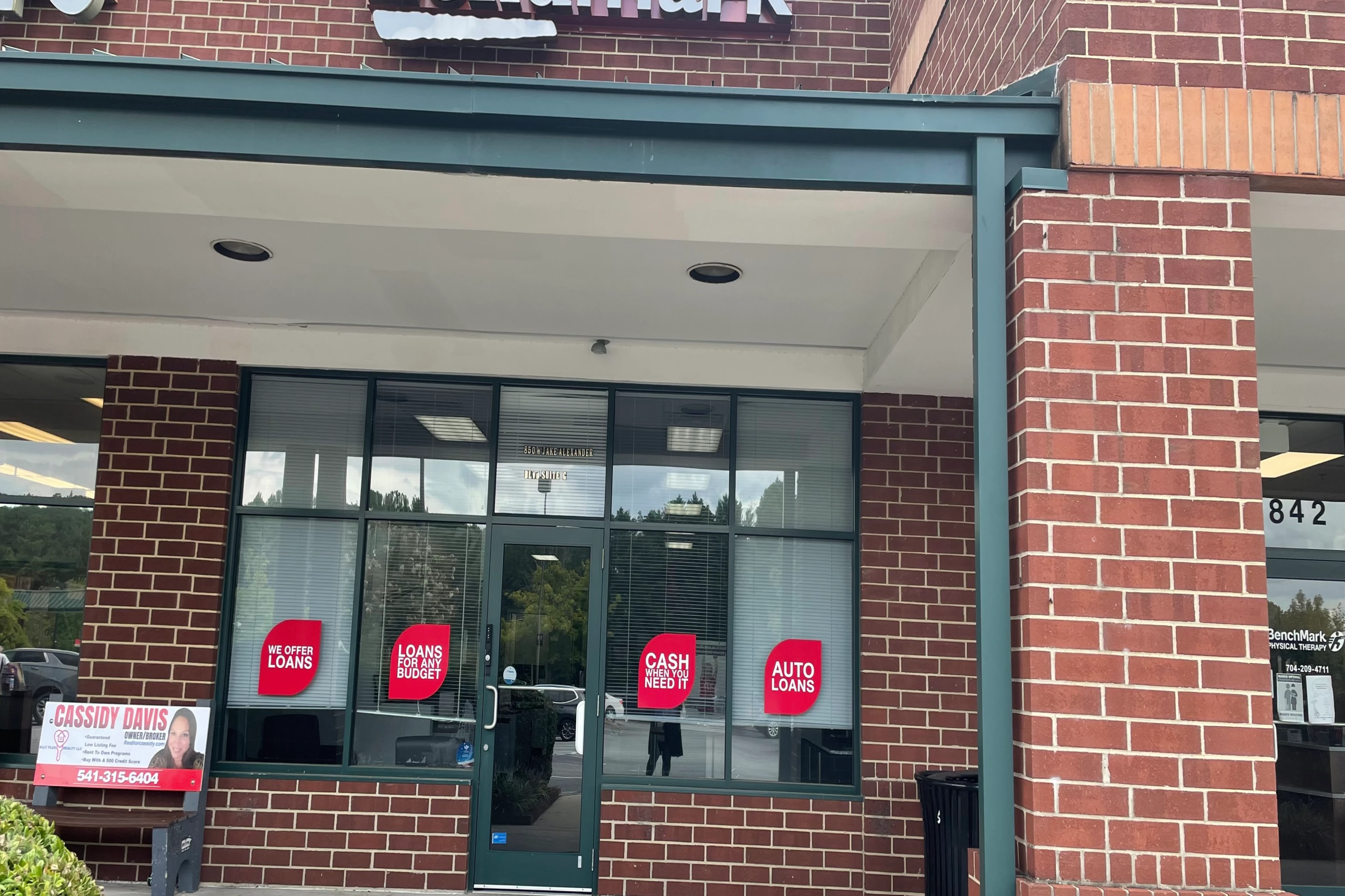 Exterior view of the branch location.