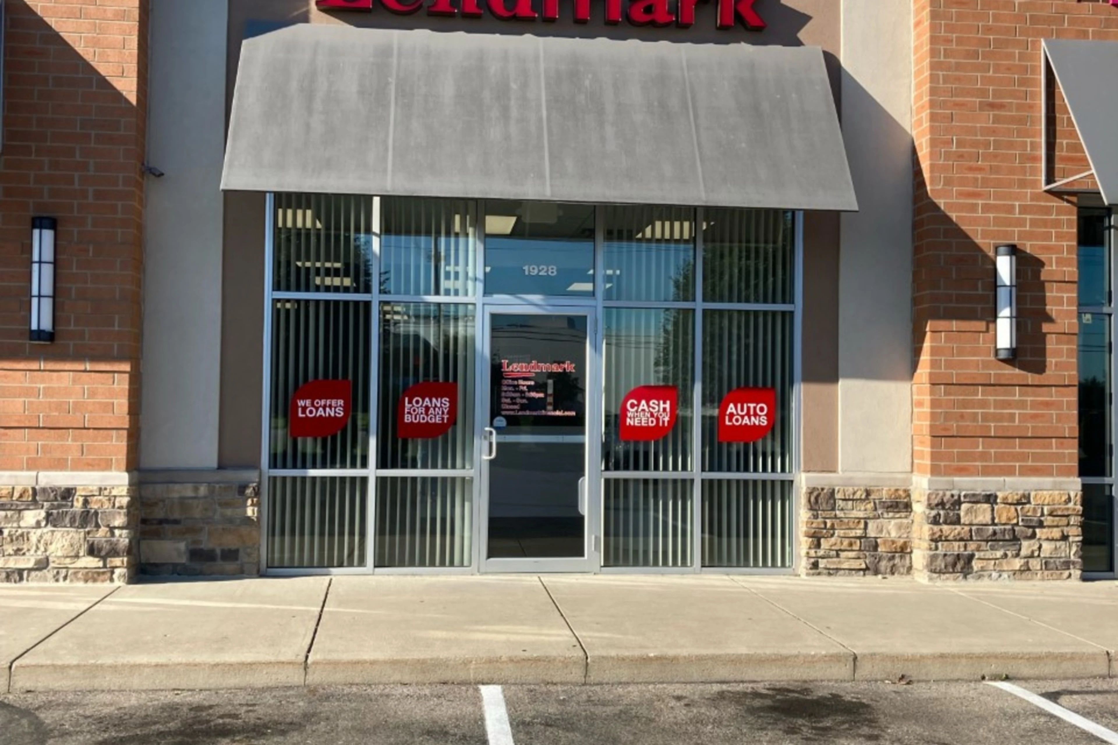 Exterior view of the branch location.