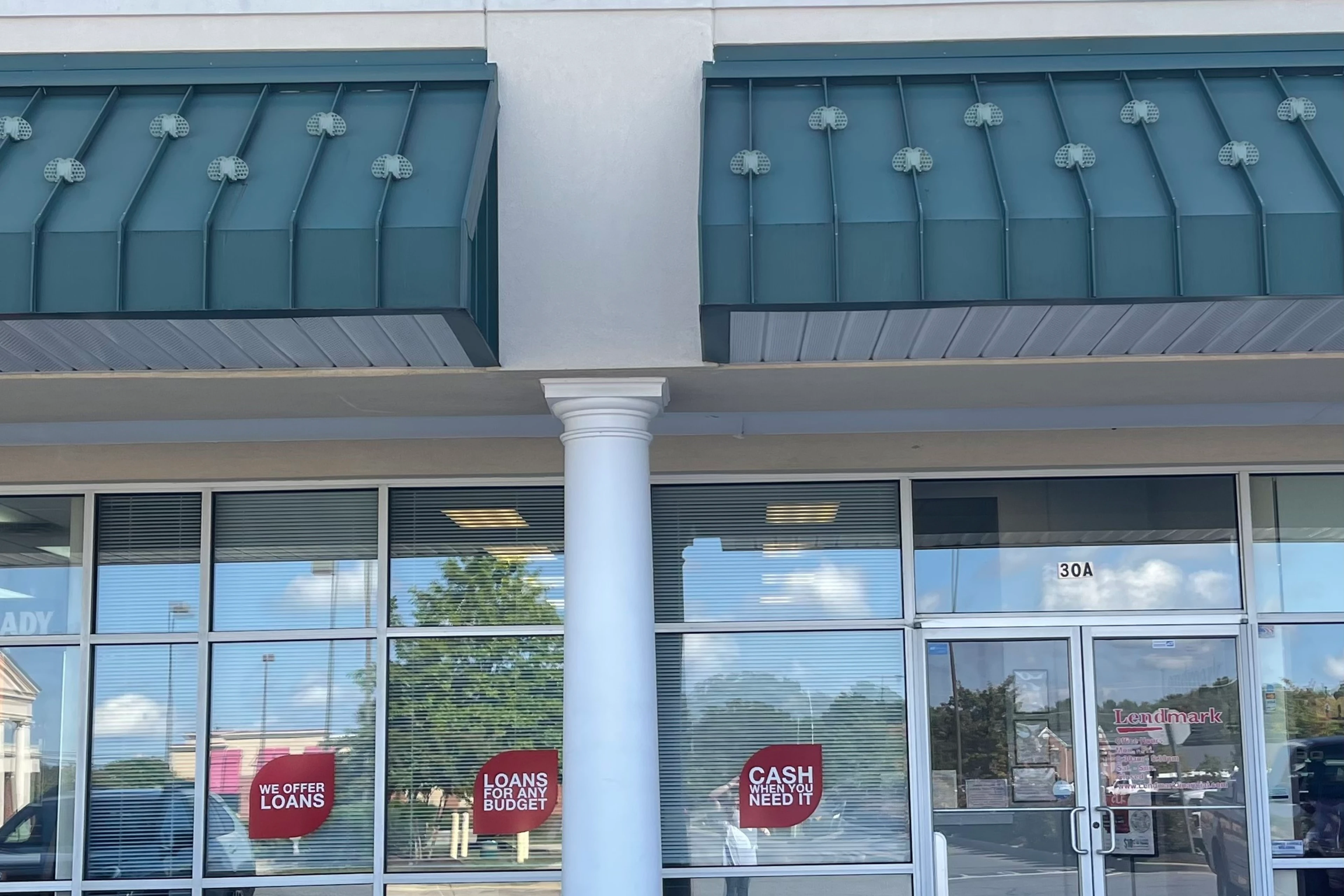 Exterior view of the branch location.