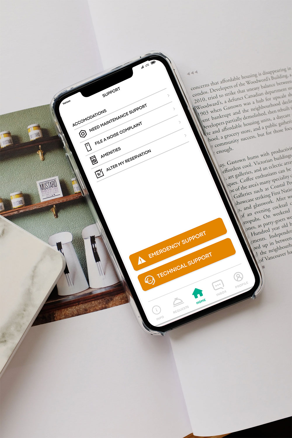 Hospitality Support Mobile App