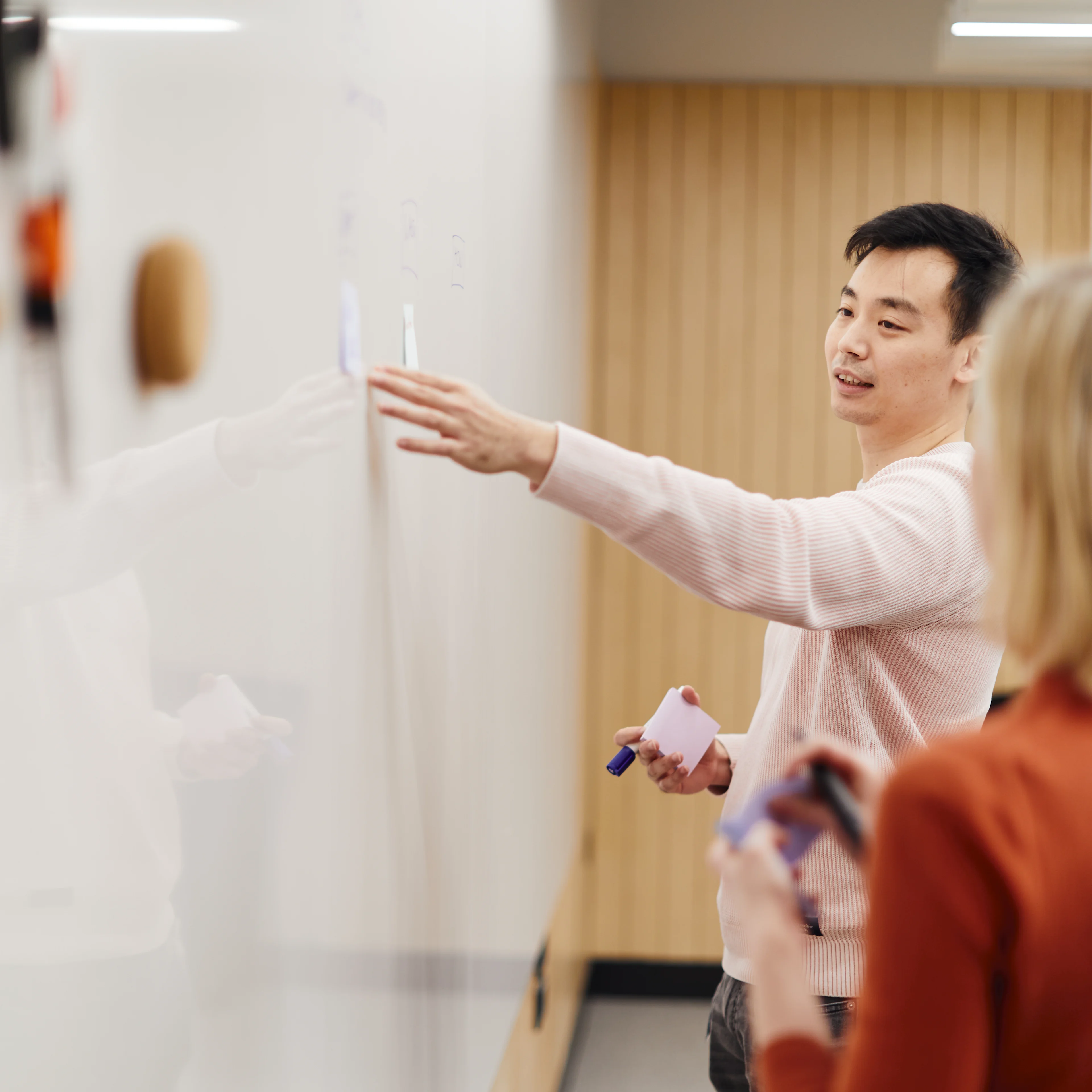 Product: working together, whiteboard