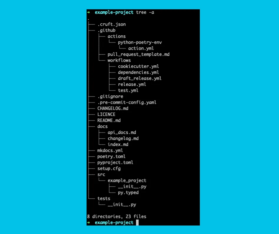 Introducing a project template for modern Python packages