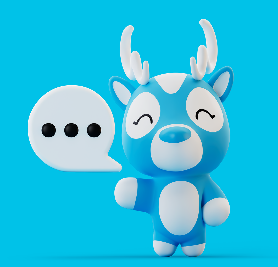 Yuho - speech, blue background