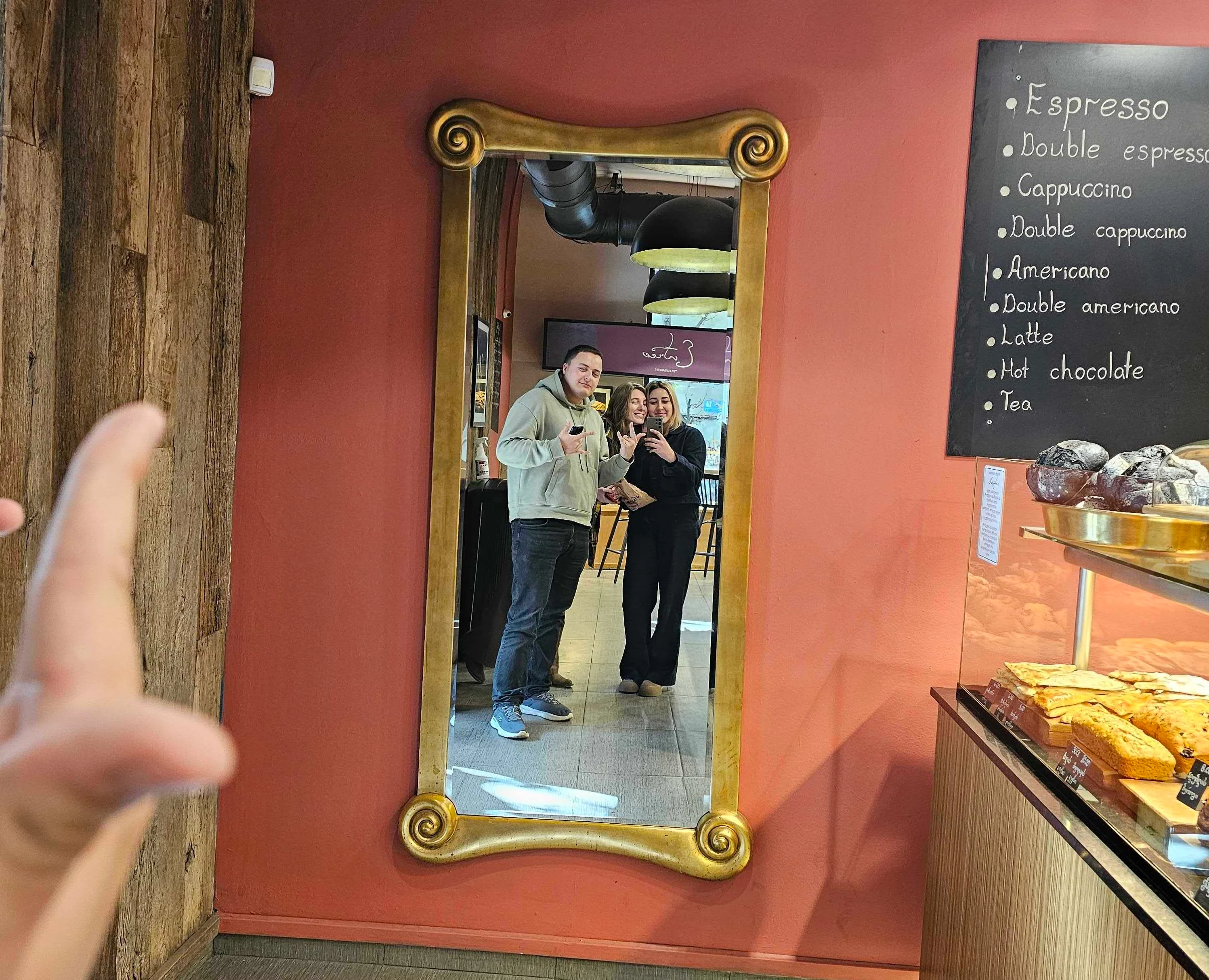 Nutsa - At coffee shop - Nutsa and Andi intern blog