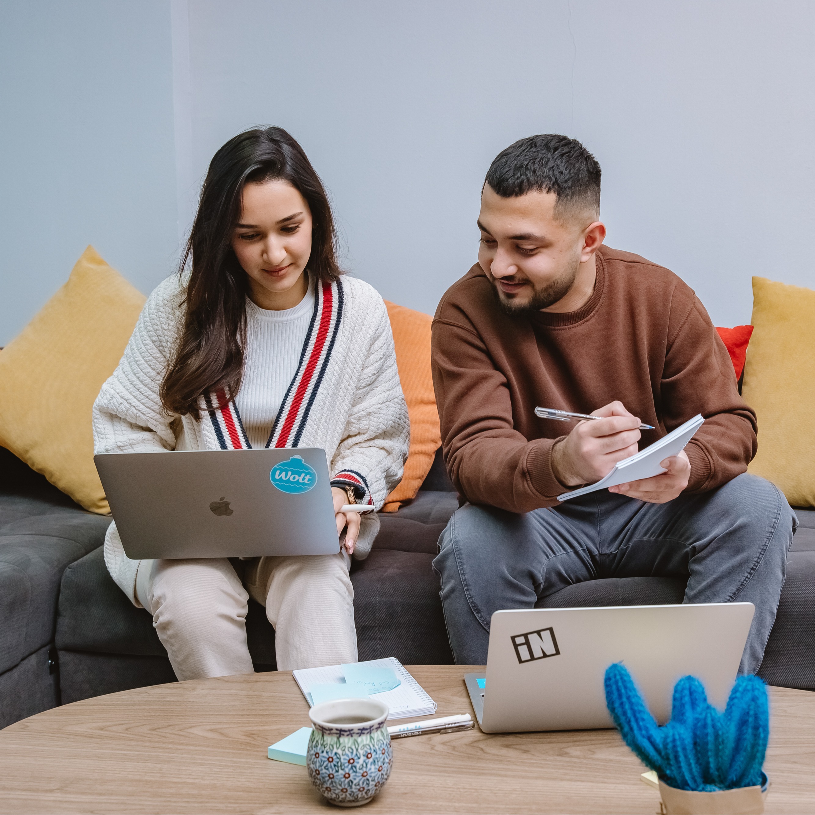 Square: Azerbaijan office, people working