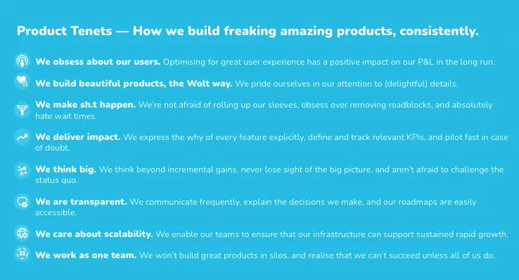 Product: Our product tenets