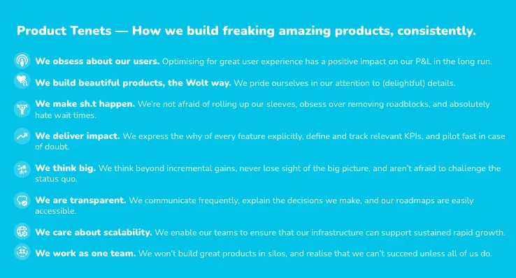 Product: Our product tenets