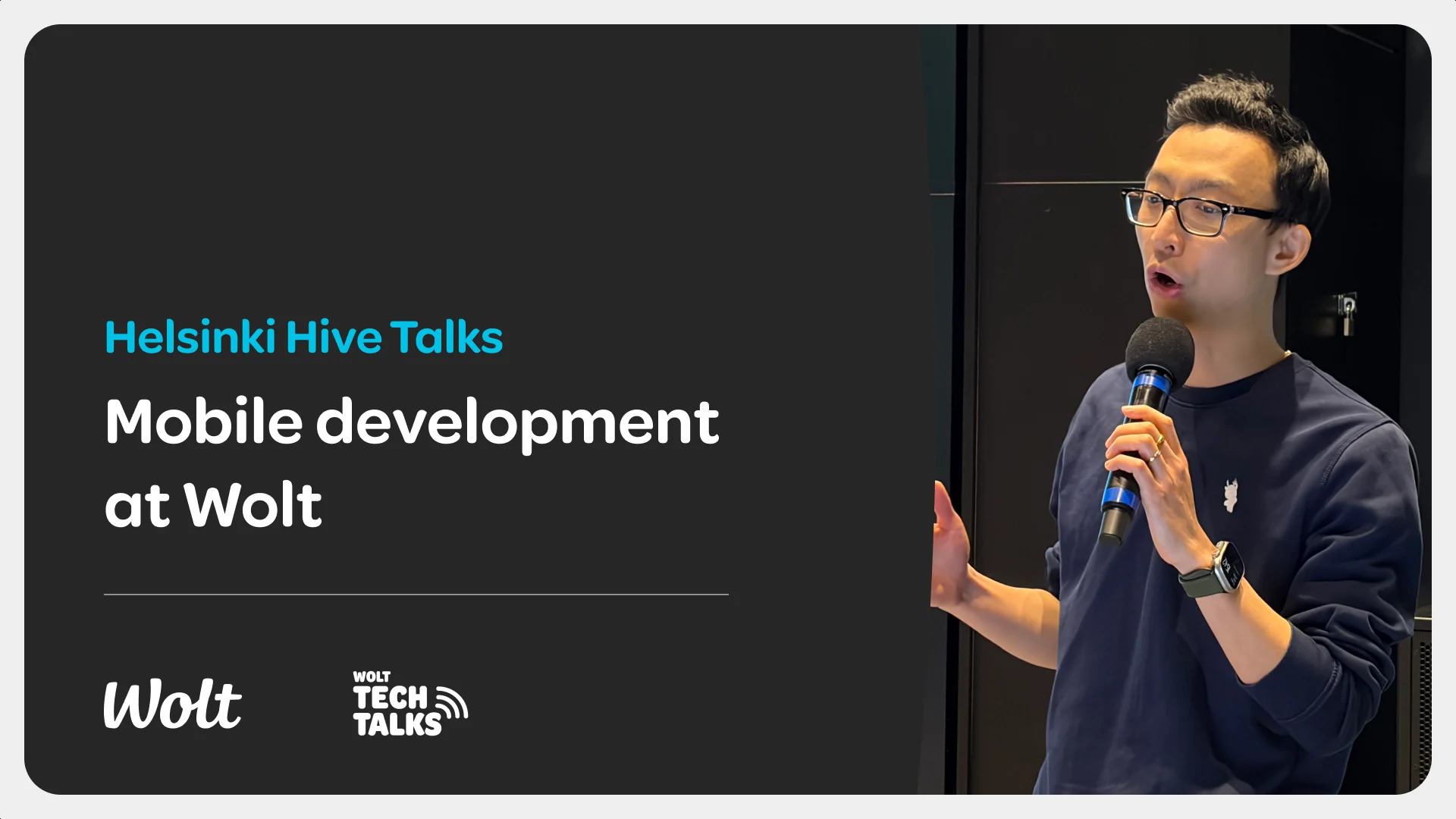 IMAGE: Wolt-Tech-Talks-thumbnail-Mobile development at Wolt - Rectangle