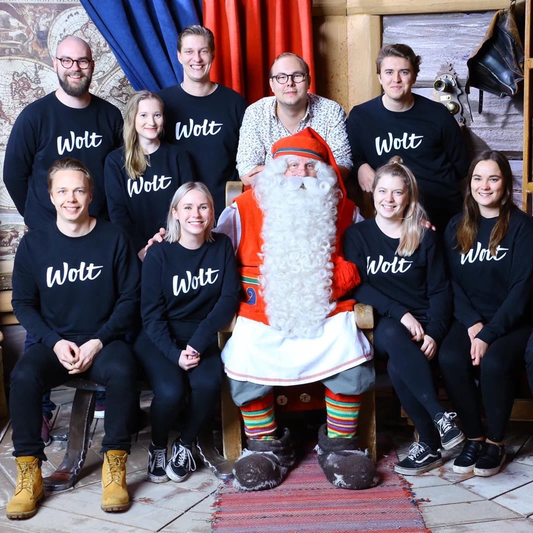 November 2018 - Rovaniemi soft launch day - Team Finland meeting Santa (The one and only).JPG