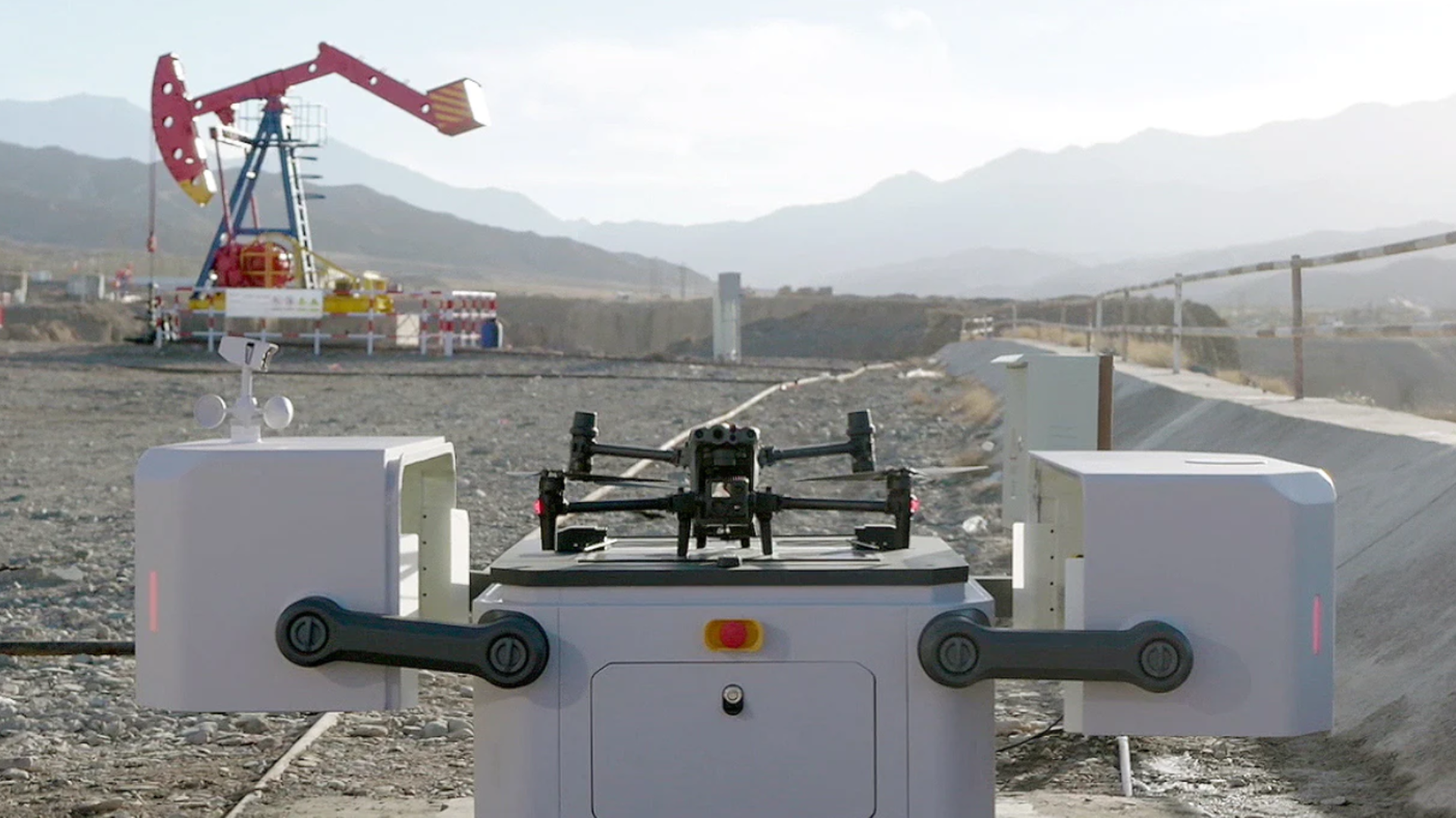 Drone in a Box for the Construction Industry
