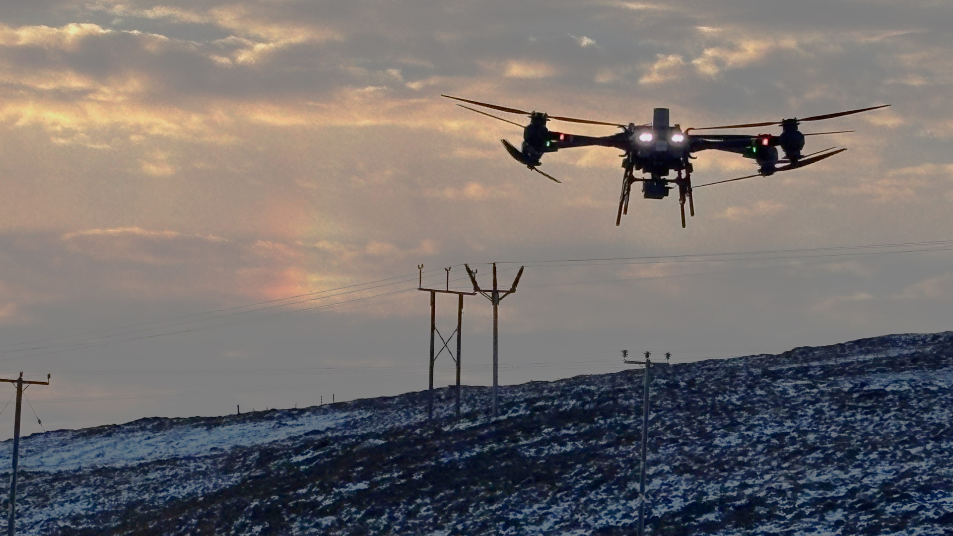 DJI FlyCart 30 drone accelerates overhead line installation