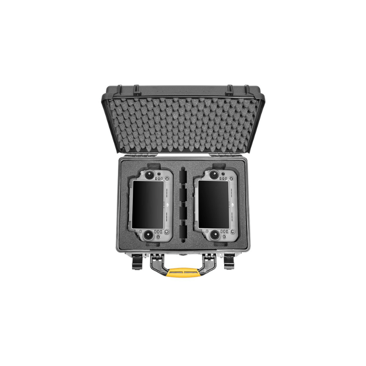 HPRC Protective Case for 2 DJI RC Plus controllers and 4 WB37 batteries. HPRC2500