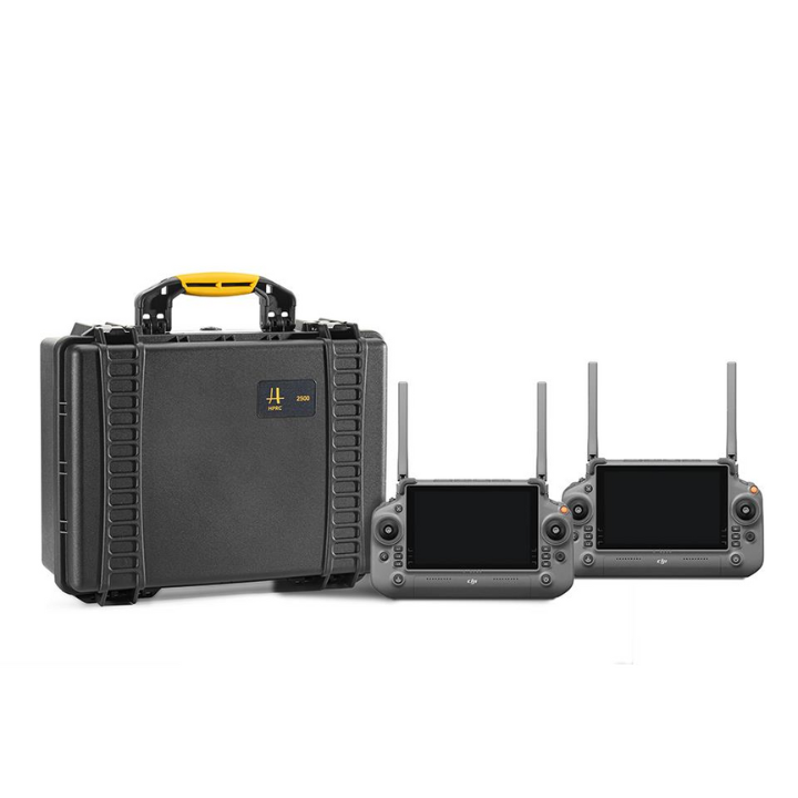 HPRC Case for DJI RC Plus and WB37 Batteries side-by side.