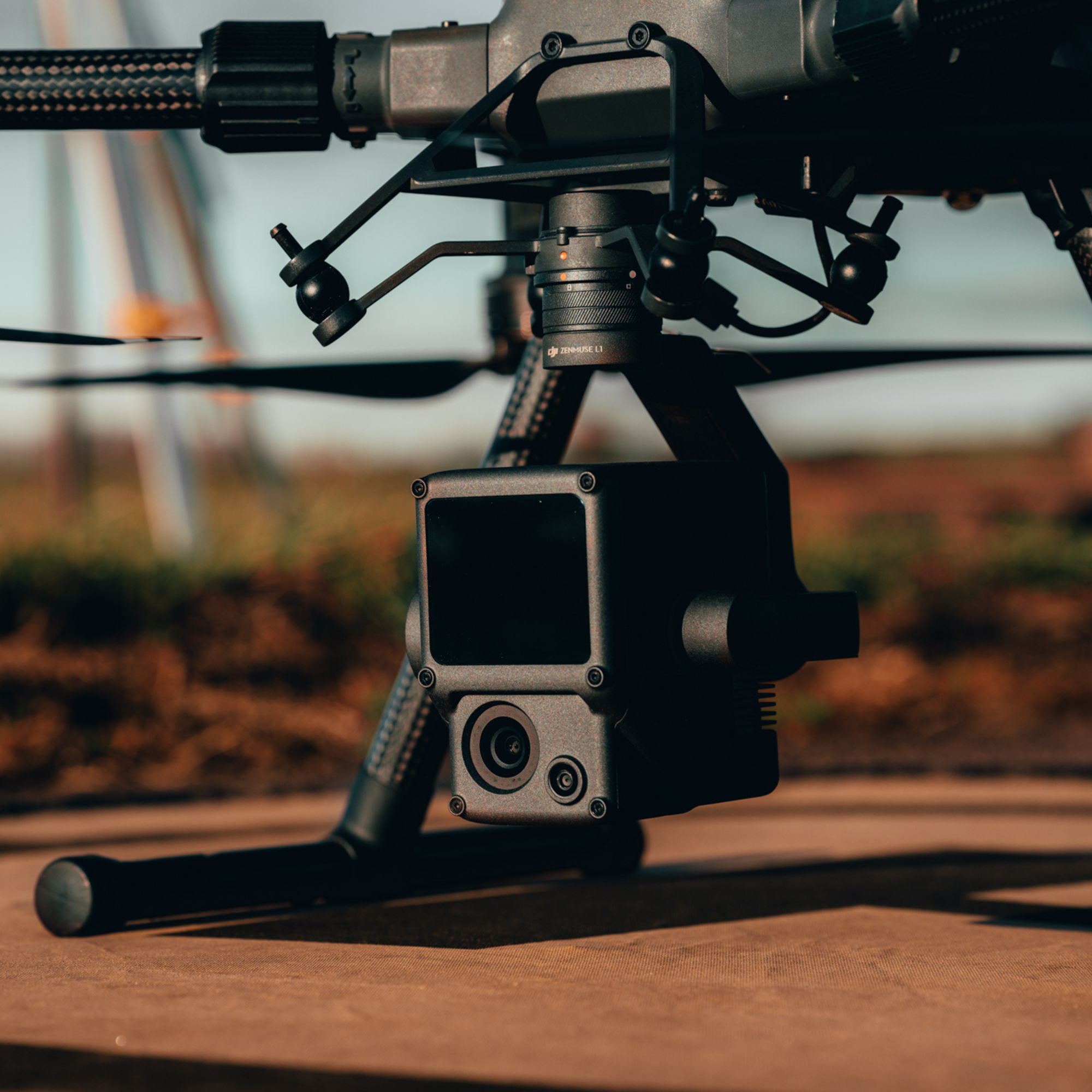 DJI Zenmuse L1 has a LiDAR module and RGB camera.