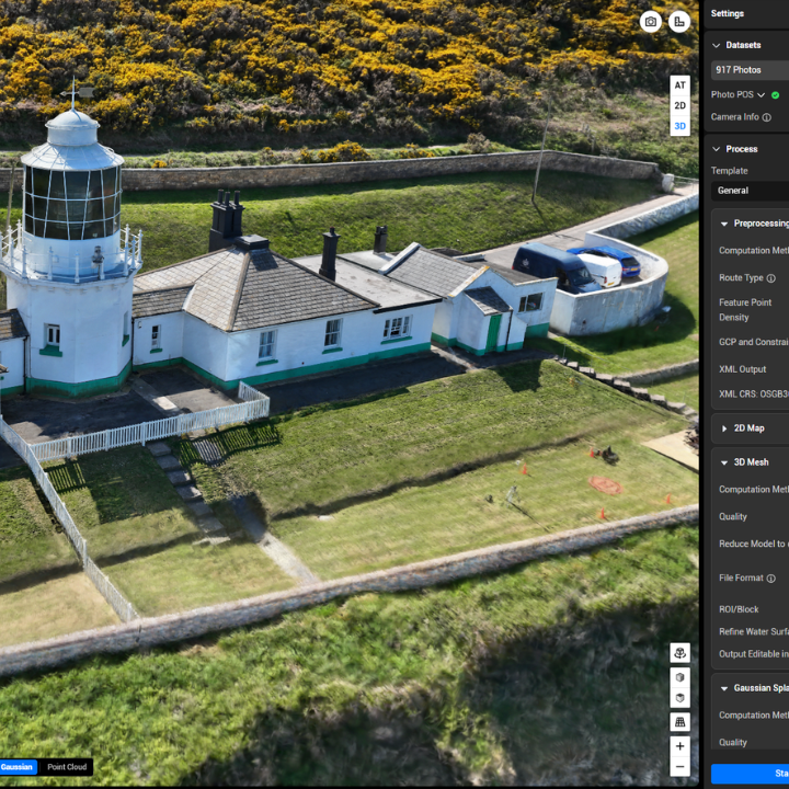 Data processing in DJI Terra.