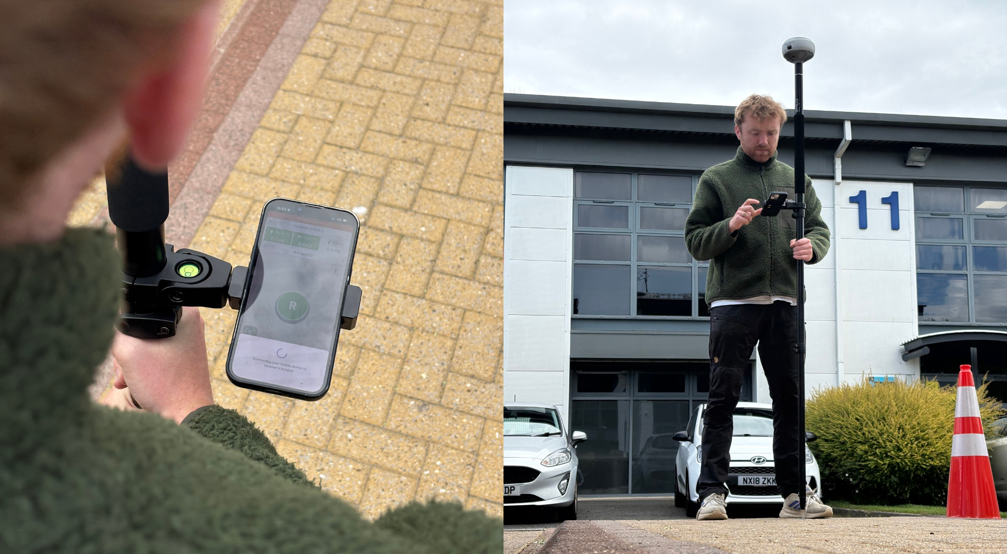 AR stakeout with Emlid RS4 Pro.