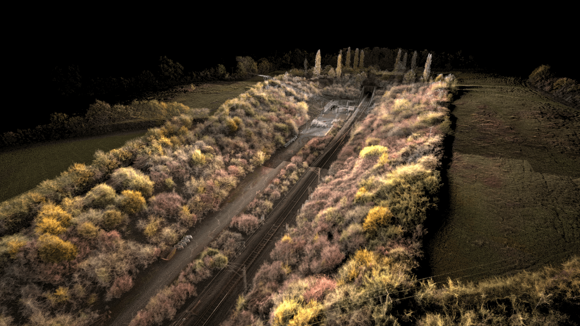 Showcasing aerial-ground fusion for Network Rail inspections