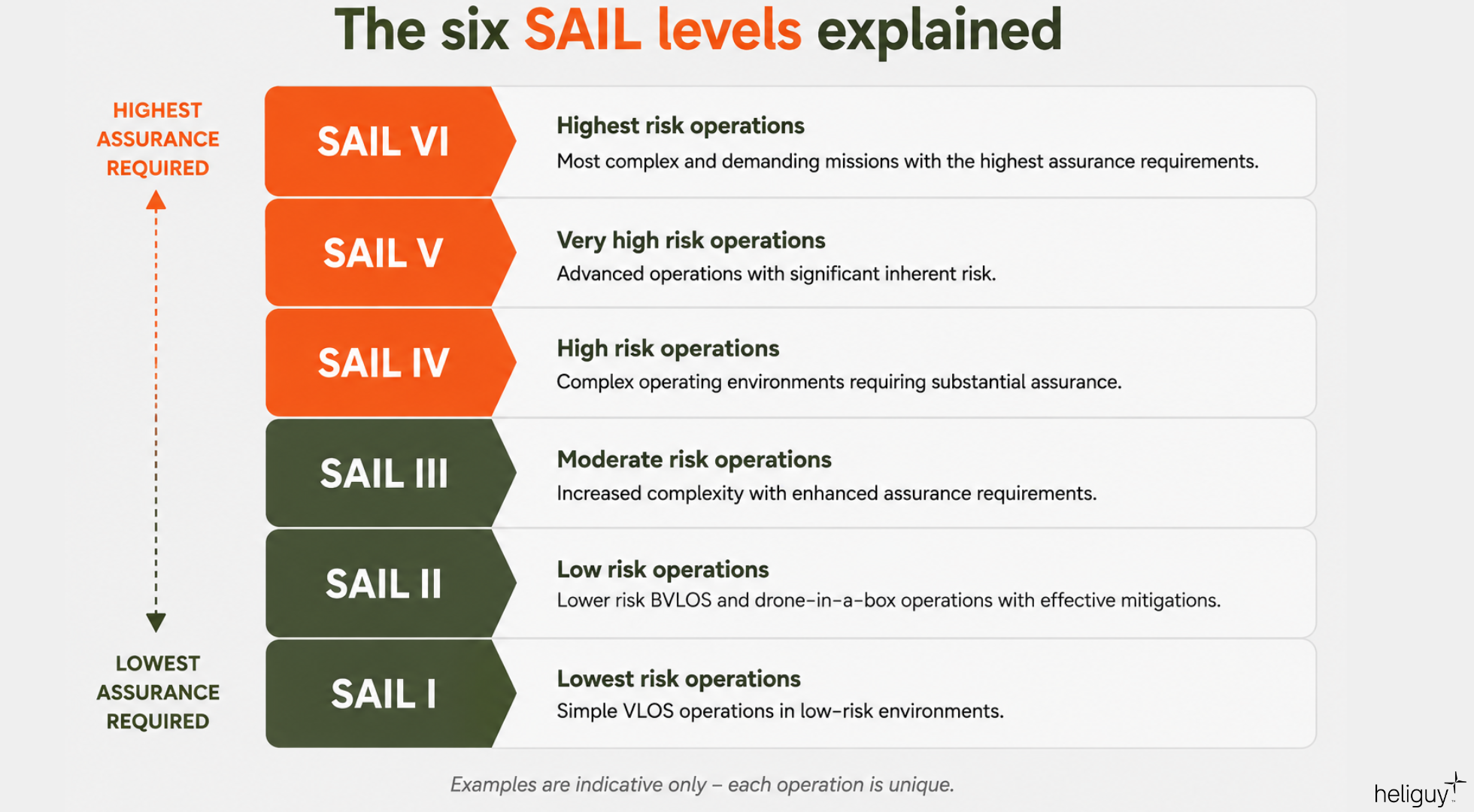 SAIL levels explained.