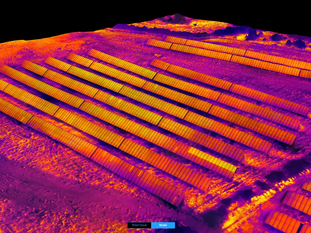 Durham County Council solar farm drone inspection