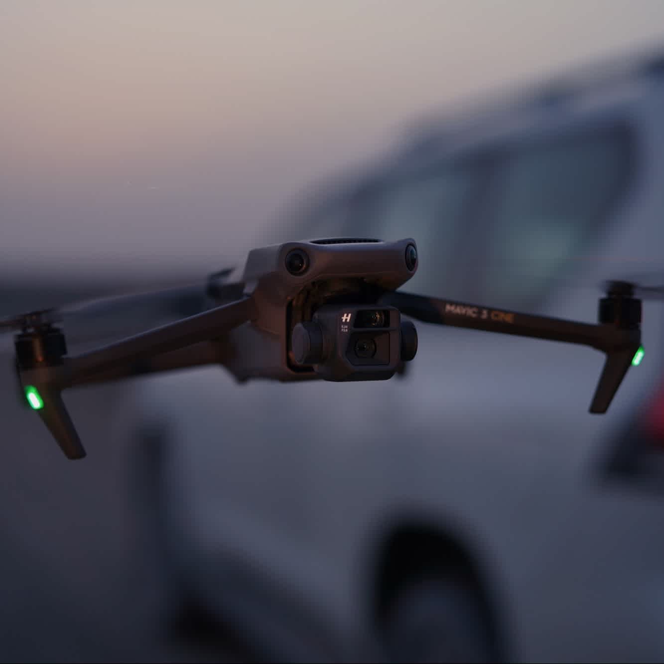 DJI Mavic 3 in flight.