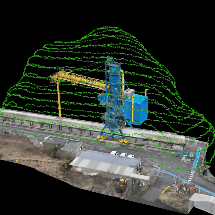 Close-range photogrammetry with DJI Matrice 4E.