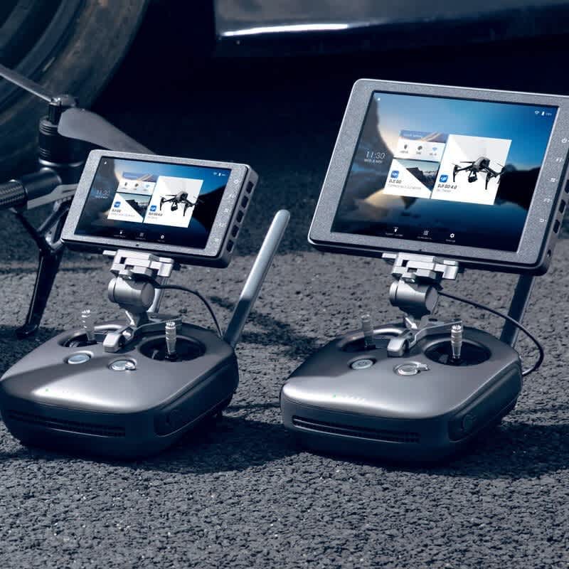 DJI CrystalSky High Brightness Monitor 5.5" and 7.85" side by side.