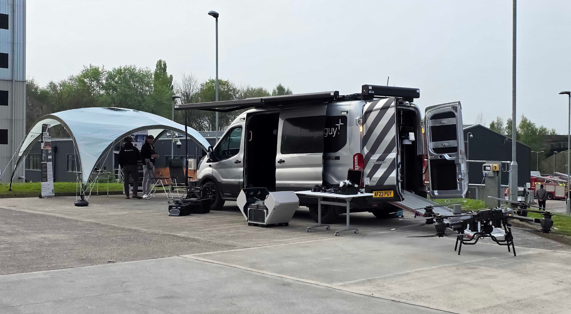 Heliguy at the Emergency Robotics Summit 2025, organised by The United Kingdom Emergency Robotics Responders Organisation (UKERRO).