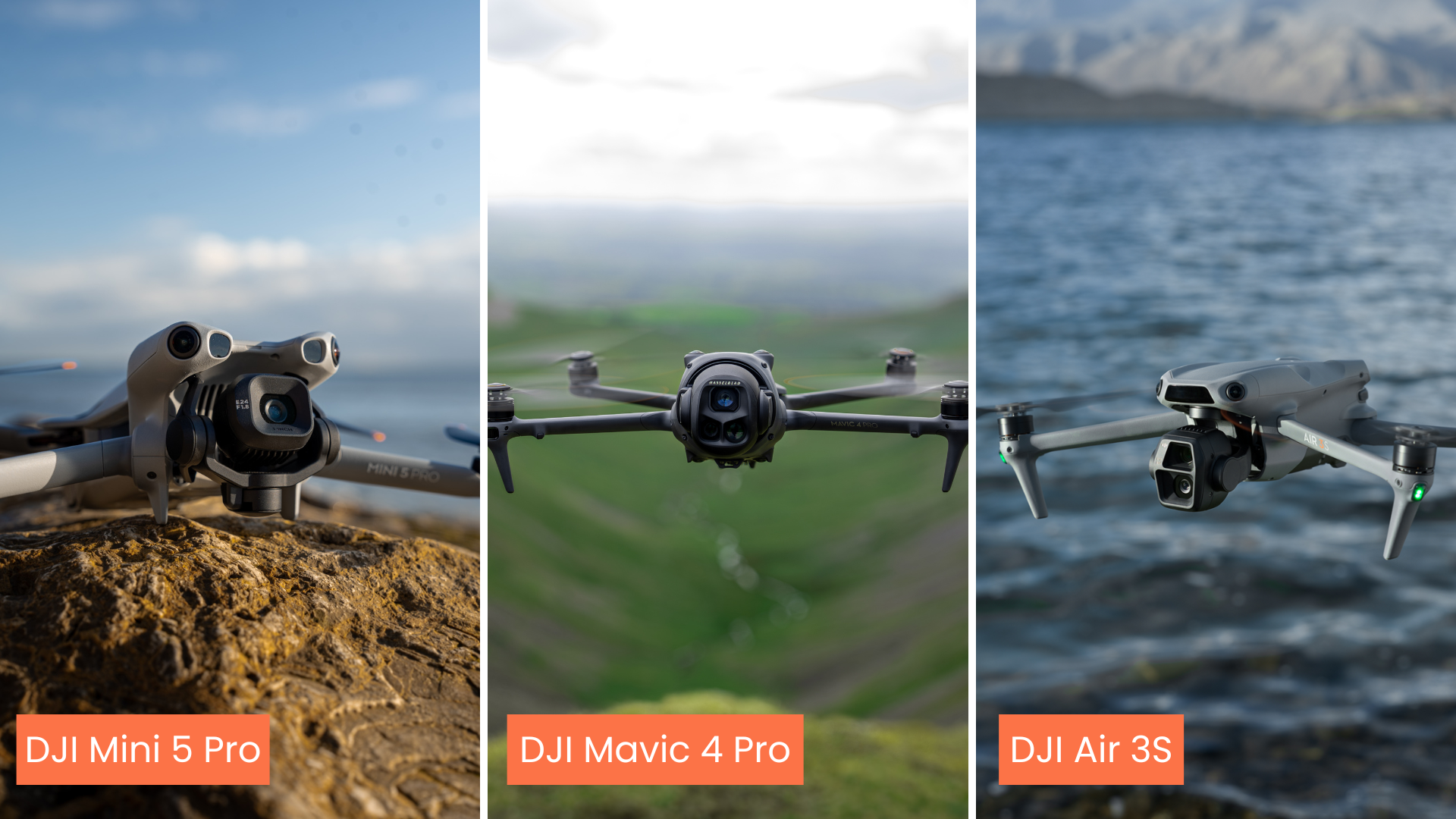 Mini 5 Pro vs Mavic 4 Pro vs Air 3S: Which is the best camera drone?