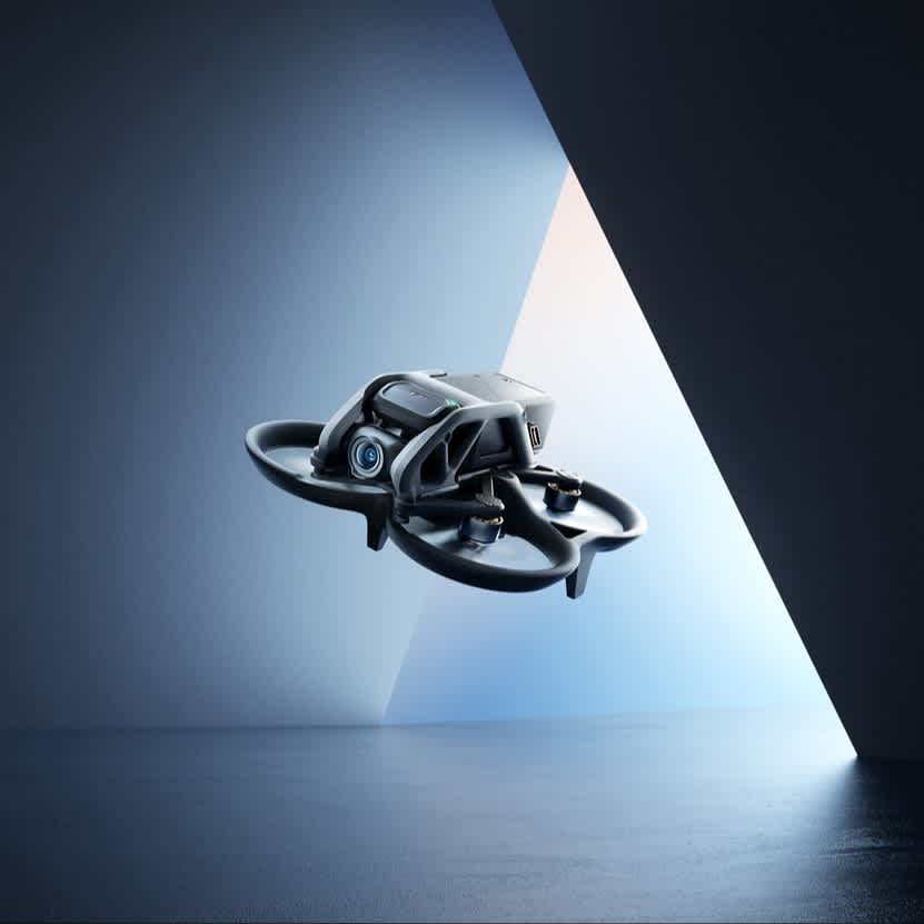 DJI Avata has an integrated camera system.