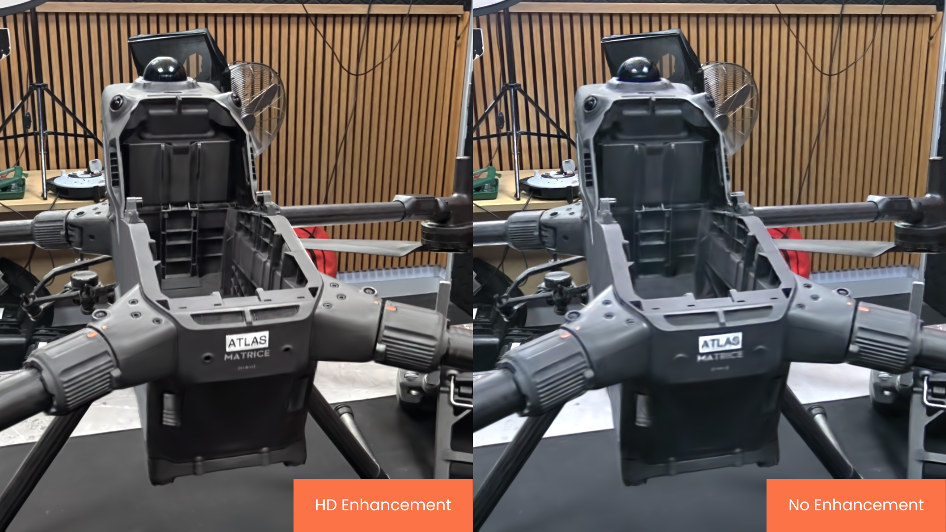 How HD Enhancement on XGRIDS PortalCam boosts 3DGS models