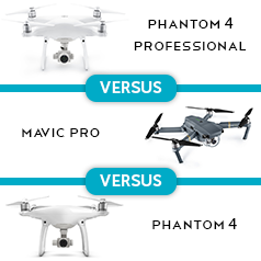 DJI Mavic Pro vs Phantom 4 comparison chart