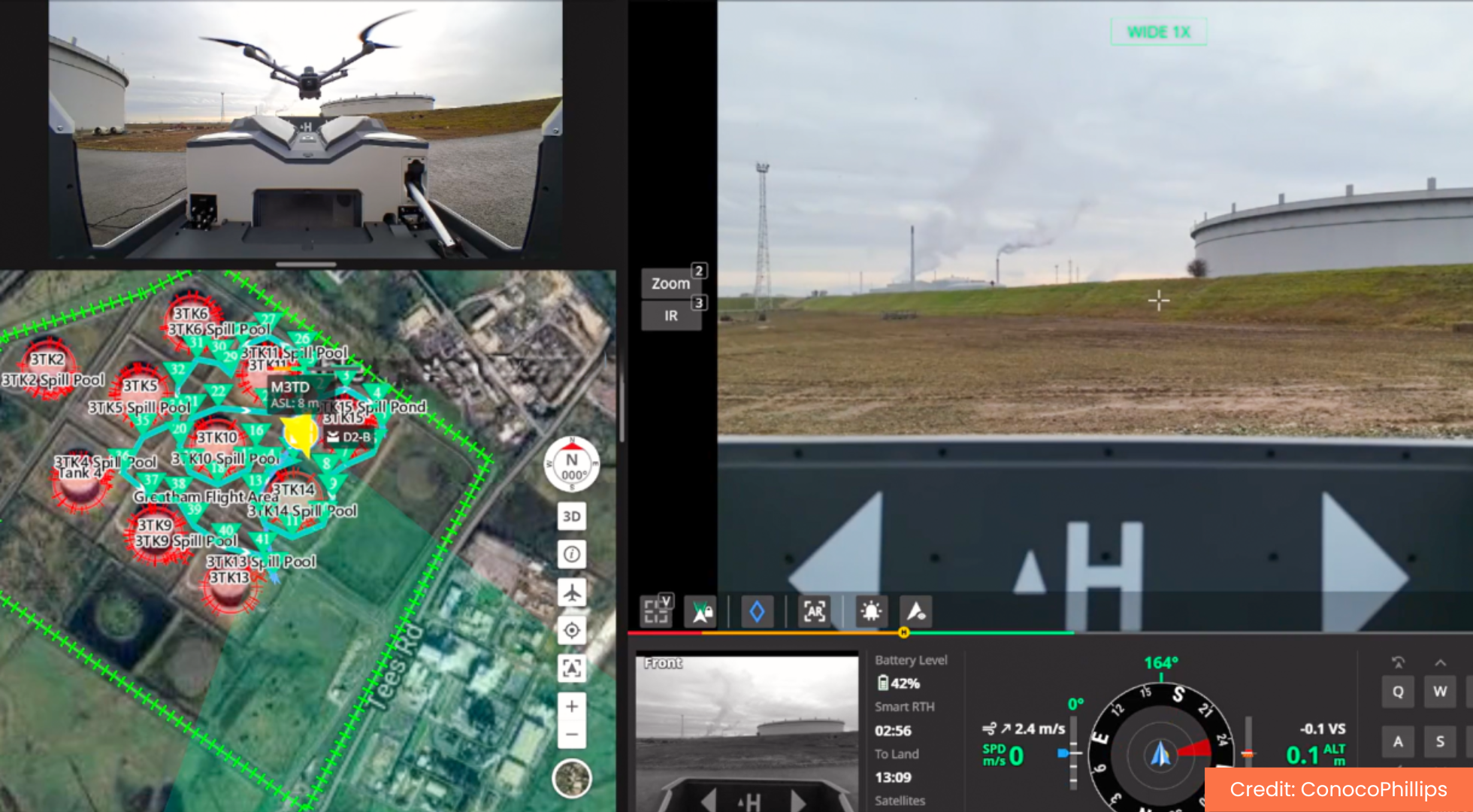 Drone in a box operations with DJI Dock 2 for ConocoPhillips.
