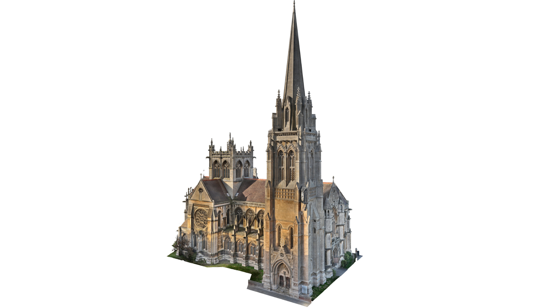 3D model of a church using DJI Manifold 3.