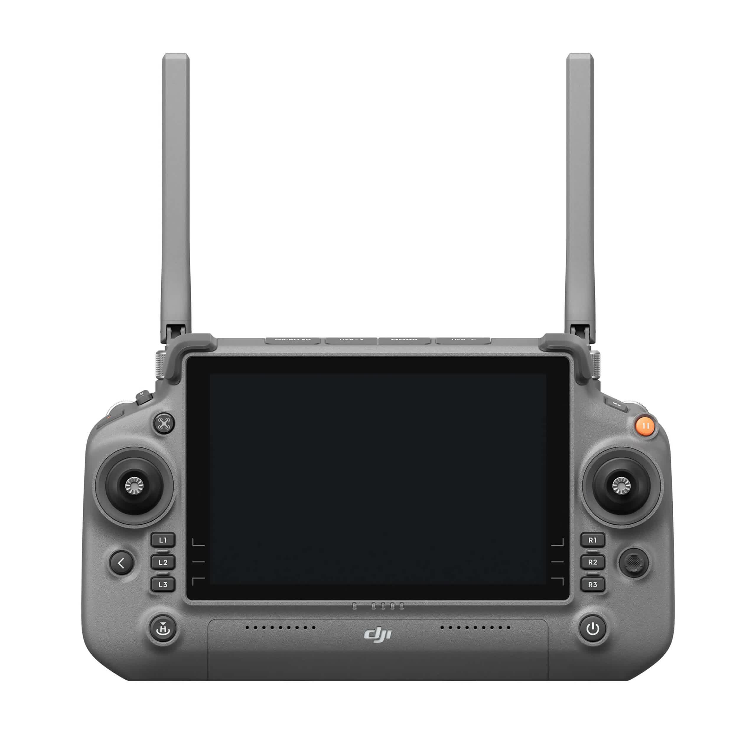 DJI RC Plus for FlyCart 30 in front of a white background.