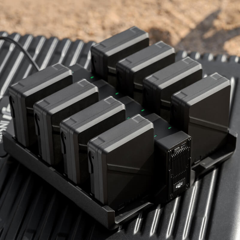 DJI TB51 Battery Charging Hub filled with batteries.