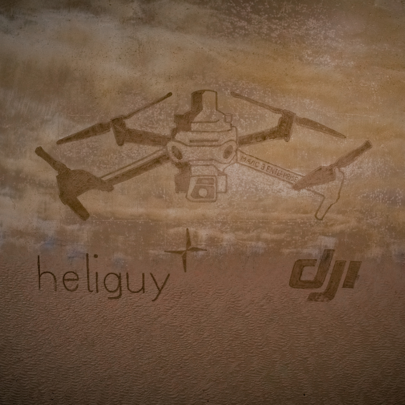 Epic Sand Art Image Of DJI Mavic 3 Enterprise