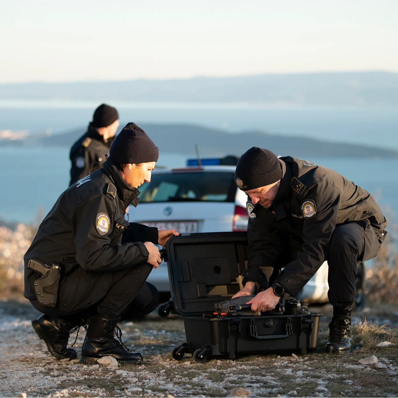 DJI M30T being unboxed.