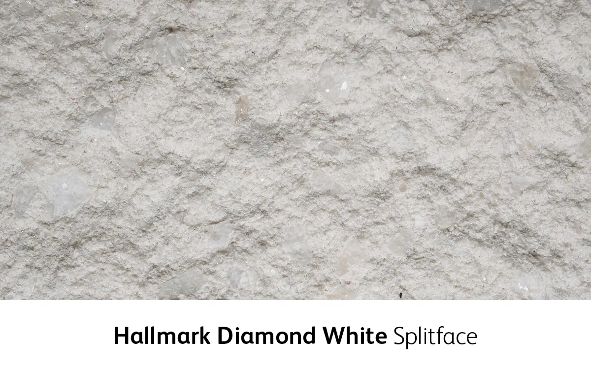Architectural masonry Hallmark Diamond White Splitface Exclusive