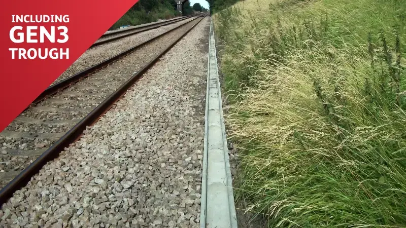 Anderlite C/1 cable troughing trackside