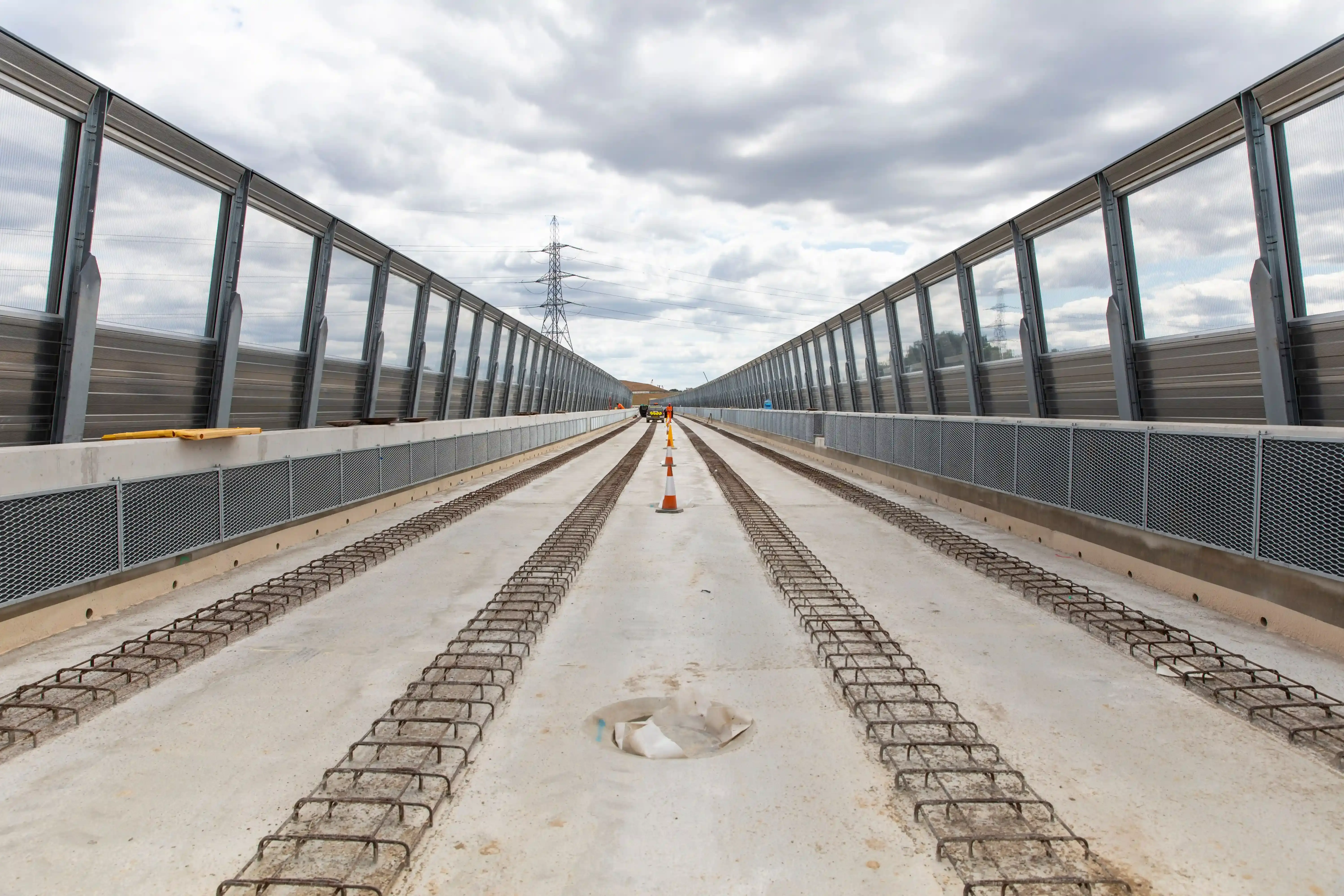 HS2 Colne Valley Viaduct Bespoke Concrete Cable Troughing