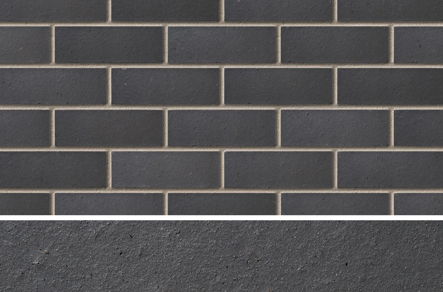 Staffordshire Slate Blue Smooth 73mm C2232A brick panel image